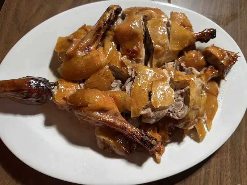 Chopped Duck on Platter